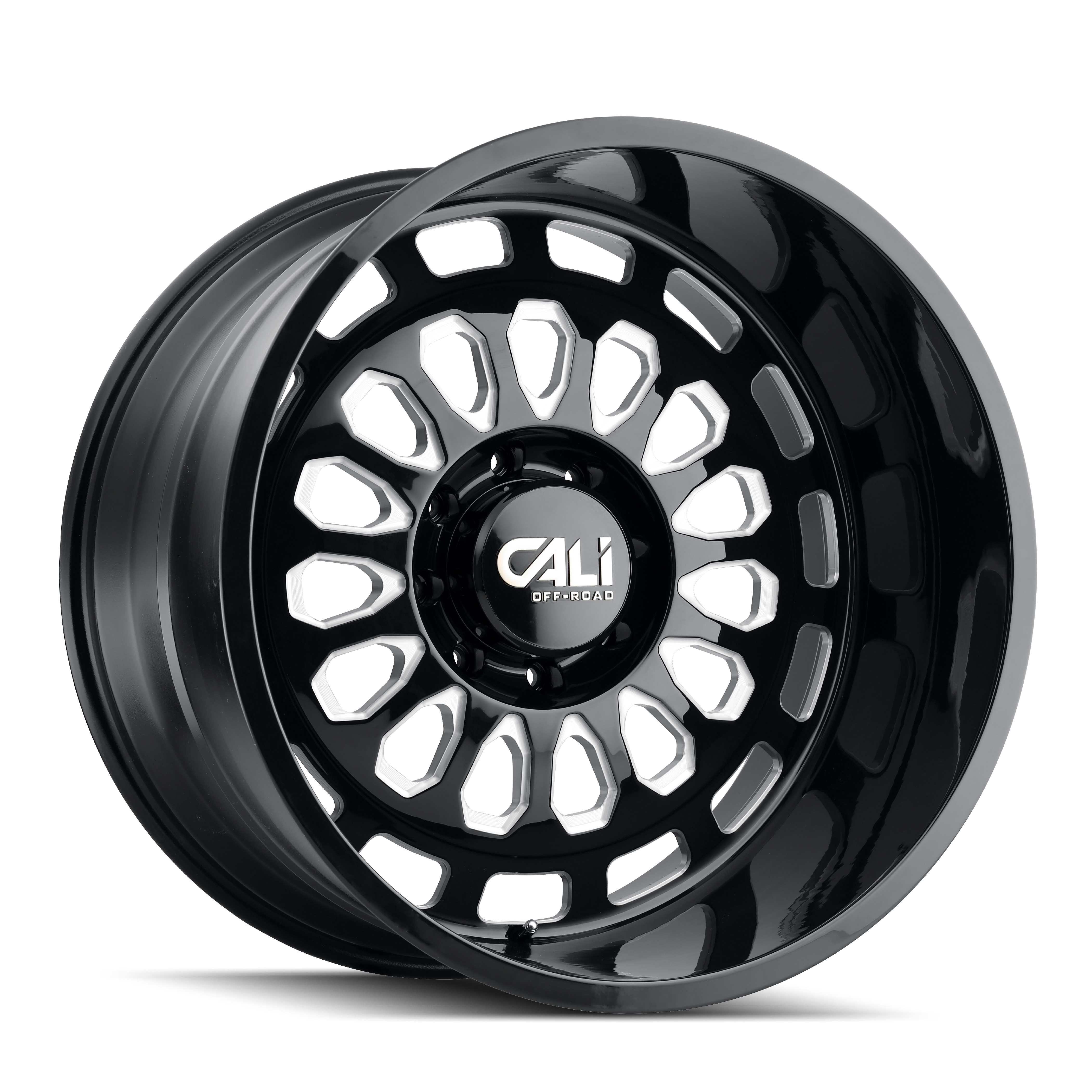 CALI OFF-ROAD PARADOX 9113 GLOSS BLACK MILLED 22X12 8-170 -51MM 125.2MM